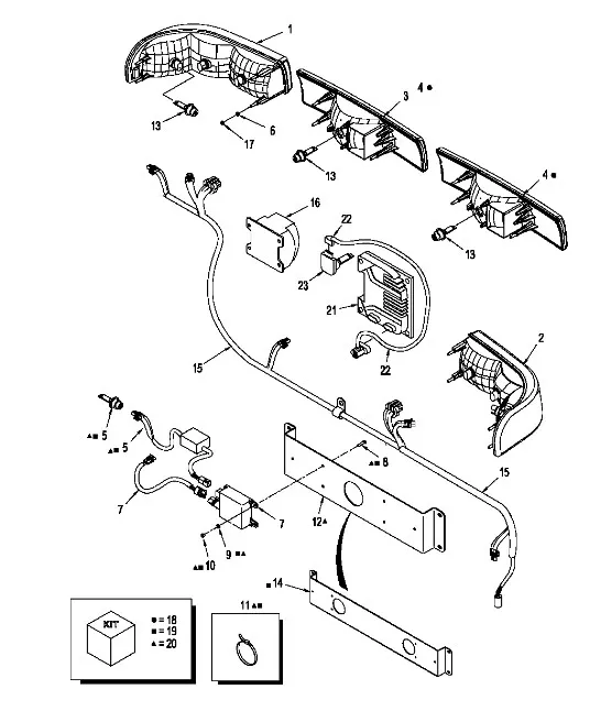 395576A1 - Фара головная центральная TJ380/430, T9040